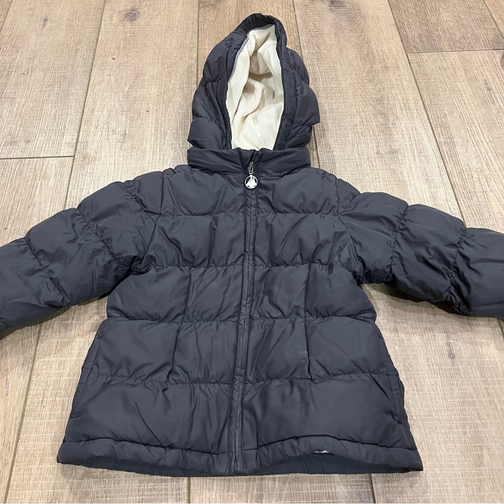 Petit Bateau Boys Livio Navy Blue Puffer Winter Ski Coat 3T